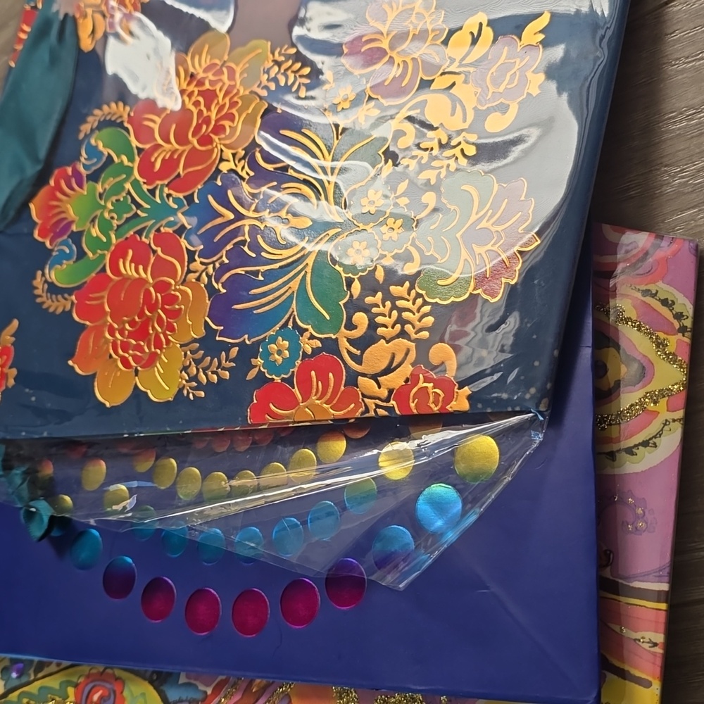 10 Colorful Drawstring Papyrus Gift Bags Set - Picture 5 of 9